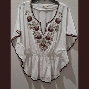 Forever 21 Embroidered Top